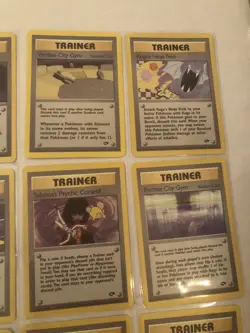 Lot of 12 Gym Challenge Set Trainer Pokemon Cards - Image 3