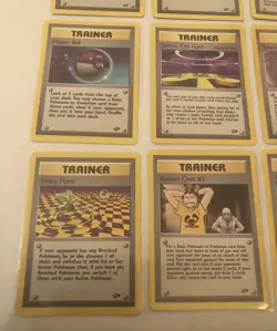 Lot of 12 Gym Challenge Set Trainer Pokemon Cards - Image 4