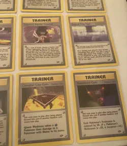 Lot of 12 Gym Challenge Set Trainer Pokemon Cards - Image 5