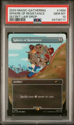 2024 MTG SECRET LAIR DROP #1484 SPHERE OF RESISTANCE PSA 10 - Image 1
