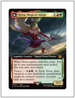 1x Terra, Magical Adept, Extended Art, Magic the Gathering MTG NM - Image 1
