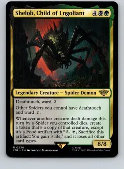 Magic the Gathering Shelob, Child of Ungoliant The Lord of the Rings MTG - Image 1