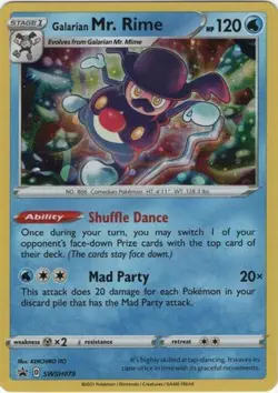 Galarian Mr. Rime - SWSH079 - Pokemon Sword & Shield Promo Ultra Rare Card NM - Image 1