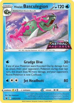 Hisuian Basculegion - SWSH205 - Pokemon Sword & Shield Promo PreRelease Holo NM - Image 1
