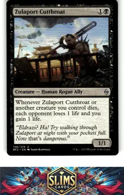 Magic the Gathering MTG Battle for Zendikar Zulaport Cutthroat #126 Buy 2 Get 1 - Image 1