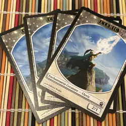 Cleric Token X4 Theros MtG Free Shipping - Image 2