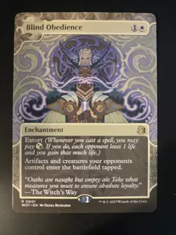 Blind Obedience NM Wilds of Eldraine: Enchanting Tales MTG FREE SHIPPING - Image 1