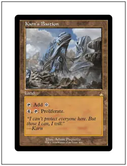 1x Karn's Bastion, Retro Frame, Magic MTG NM - Image 1