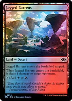 Jagged Barrens 0259 Foil Outlaws of Thunder Junction MTG Common - Image 1