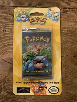 1999 Pokemon Base Set Unlimited Booster Blister Pack Factory Sealed Venusaur - Image 1