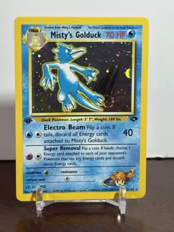 Pokemon TCG Misty's Golduck Gym Challenge 12 Holo 1st Edition Holo Rare SWIRL!!! - Image 1