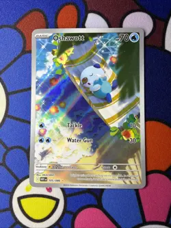 2025 Pokemon SV White Flare WHT EN Oshawott Illustration Rare #105/086 - Image 1