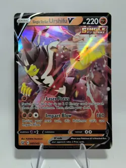 Single Strike Urshifu V 085/163 Battle Styles Holo Ultra Rare Pokemon TCG - Image 1