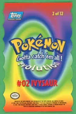 Ivysaur Pokemon Topps Die Cut 2 Of 12 - Image 2