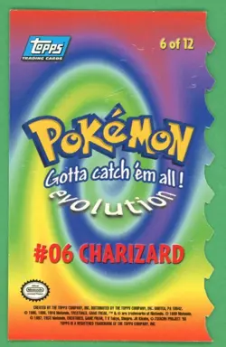 Charizard Pokemon Topps Die Cut 6 of 12 B - Image 2