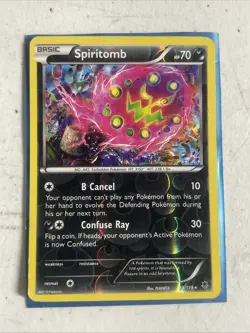 Pokemon TCG Spiritomb 55/119 XY - Phantom Forces Reverse Holo MP - Image 1