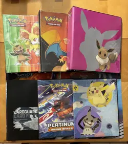 Vintage & Modern Pokemon Accessories Binders Charizard Pikachu Sylveon Eevee - Image 1