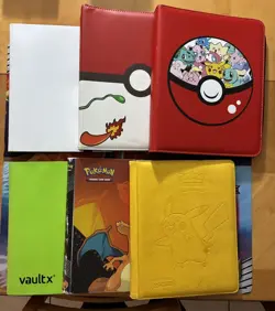Vintage & Modern Pokemon Accessories Binders Charizard Pikachu Sylveon Eevee - Image 5