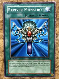 Yu-Gi-Oh 1st Edition Portuguese DIY-P030 Reviver Monstro ( Monster Reborn) - Image 1