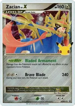 Zacian LV.X - SWSH135 - Pokemon Sword & Shield Promo Ultra Rare Holo Card NM - Image 1