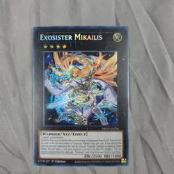 Yugioh Exosister Mikailis Prismatic Secret Rare MP23-EN256 1st Ed Near Mint - Image 1