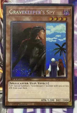 Yugioh Gravekeeper's Spy Prismatic Secret Rare SBC2 - Image 1