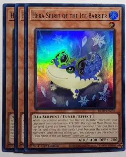 Yugioh x3 Hexa Spirit of the Ice Barrier BLTR-EN074 Ultra Rare 1st Edition - Image 1