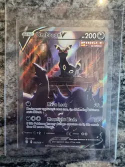 Umbreon V Alternate Art Evolving Skies 189/203 Alt Pokemon Card FA 2021 NM/MT - Image 1