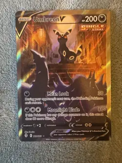 Umbreon V Alternate Art Evolving Skies 189/203 Alt Pokemon Card FA 2021 NM/MT - Image 3