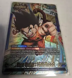 Son Goku : Childhood FB06-025 Leader Alternate Art Dragon Ball Card Rivals Clash - Image 1
