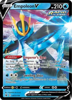 Empoleon V - SWSH108 - Pokemon Sword & Shield Promo Ultra Rare Holo Card NM - Image 1