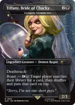 MTG English Tiffany, Bride of Chucky - Varragoth, Bloodsky Sire NM Foil - Image 1