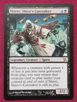 Magic The Gathering BETRAYERS OF KAMIGAWA SHIREI SHIZO'S CARETAKER card MTG - Image 1