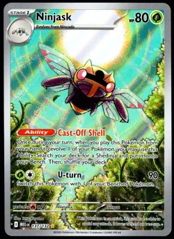 Pokemon TCG Ninjask 137/132 2025 Mega Evolution Illustration Rare Card - NM - Image 1