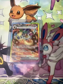 Pokemon TCG Flareon EX Prismatic Evolutions 146/131 Sir Illustration Rare Card - Image 1