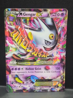 M Gengar EX XY166 XY Promos Shiny Full Art Holo Card Pokemon TCG - Image 1