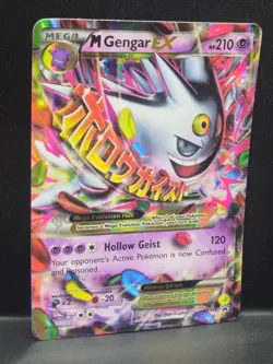 M Gengar EX XY166 XY Promos Shiny Full Art Holo Card Pokemon TCG - Image 3