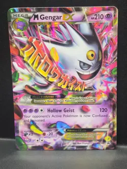 M Gengar EX XY166 XY Promos Shiny Full Art Holo Card Pokemon TCG - Image 4