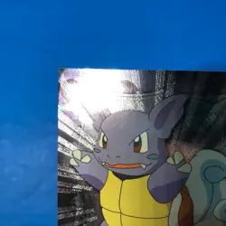 Topps Series 1 Holo Pokemon Card LOT - Blastoise #09 & Wartortle #08 Black Logo - Image 5