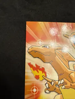CHARIZARD #06 - RED LOGO - NON-HOLO - Series 1 - TOPPS POKEMON CARD - HP - Image 2