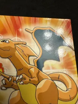 CHARIZARD #06 - RED LOGO - NON-HOLO - Series 1 - TOPPS POKEMON CARD - HP - Image 3