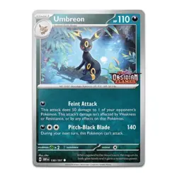 Umbreon - 130/197 - Pokemon Obsidian Flames Stamped EU Promo SEALED NM - Image 1