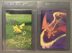 Pokemon Oversize Collectors Tin Cards - Charizard & Pikachu - Image 1