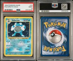 Poliwrath Base Set Holo Rare Card 13/102 1999 Pokemon TCG PSA 9 NM/M Condition - Image 3