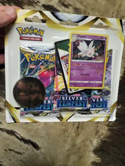 Silver Tempest Pokemon Card 3 Pack Blister Pack Promo Togetic 2022 Nintendo - Image 1