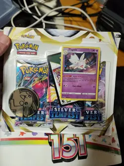 Silver Tempest Pokemon Card 3 Pack Blister Pack Promo Togetic 2022 Nintendo - Image 3