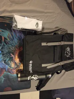 MagicCon Atlanta Black Lotus VIP Backpack Water Bottle Playmat and Socks. New - Image 1