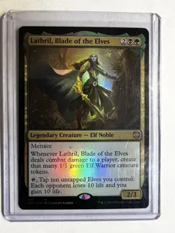 MTG Magic The Gathering Lathril, Blade of the Elves #001 Commander Kaldheim - Image 1