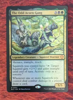 The Odd Acorn Gang #7 | Light Play FOIL | BLC Bloomburrow Commander Magic MTG - Image 1