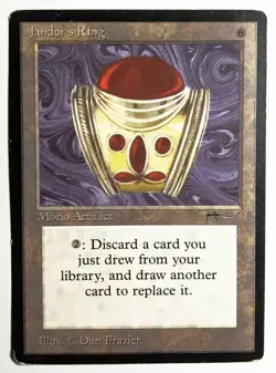 1x LW Jandor's Ring MTG Arabian Nights Rare Magic the Gathering Vintage Artifact - Image 2